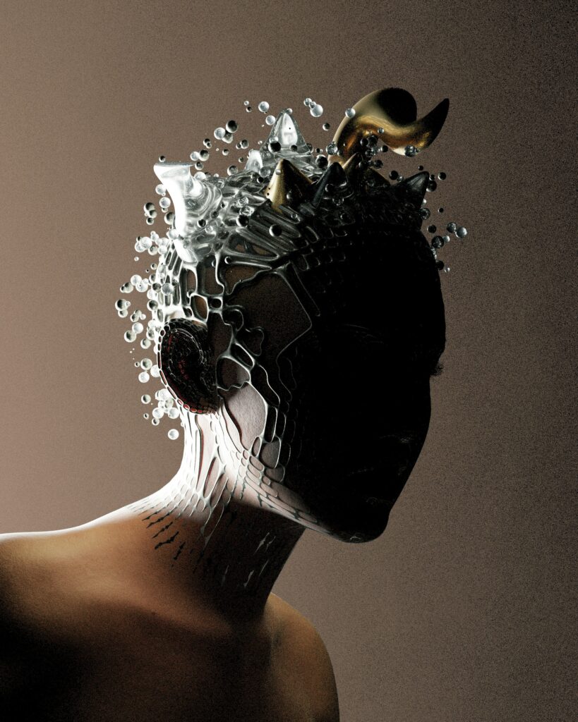 Artistic rendering of person with exploding head. Photo by Nick Andréka on Unsplash
